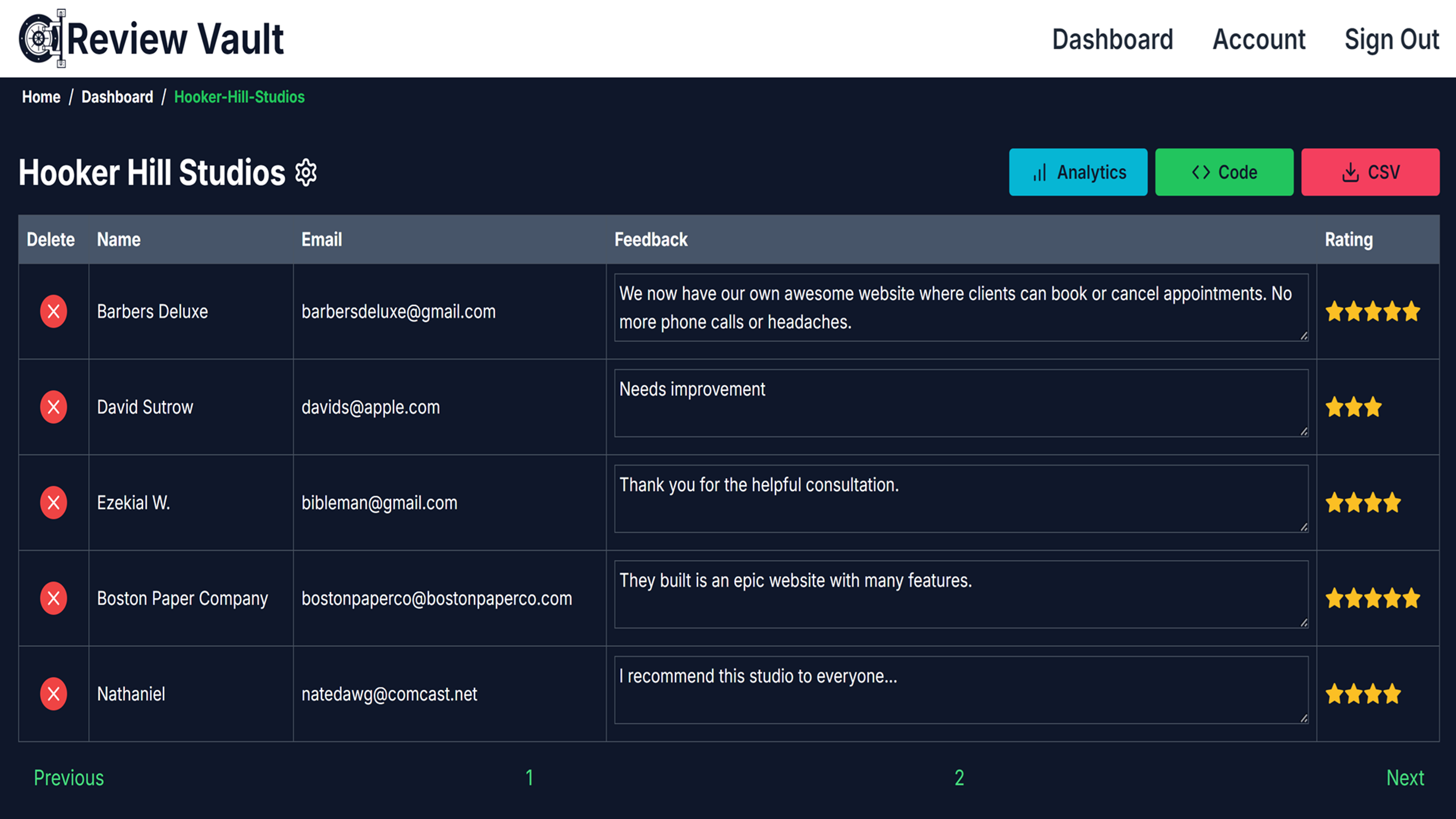 Feedback Collection Platform